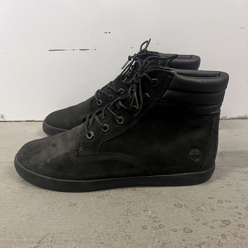 Timberland Dausette Sneaker Boots Womens Size 10‎ Black Leather Casual Shoes - Picture 3 of 9